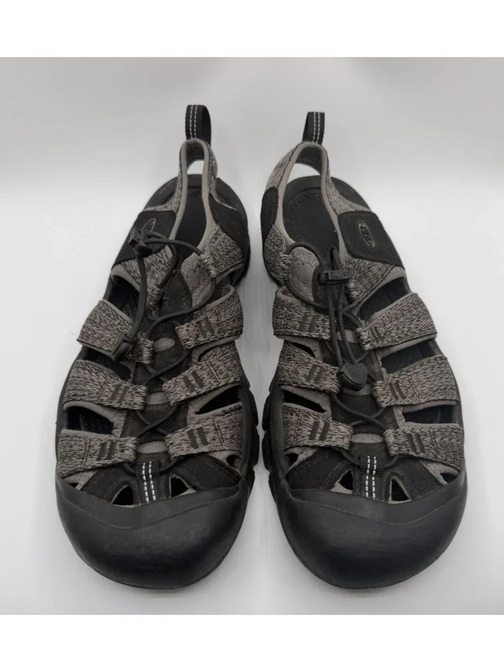 Keen Newport H2 Hiking Sandals Mens Size 12 Black/Steel Grey Water Outdoor Shoes